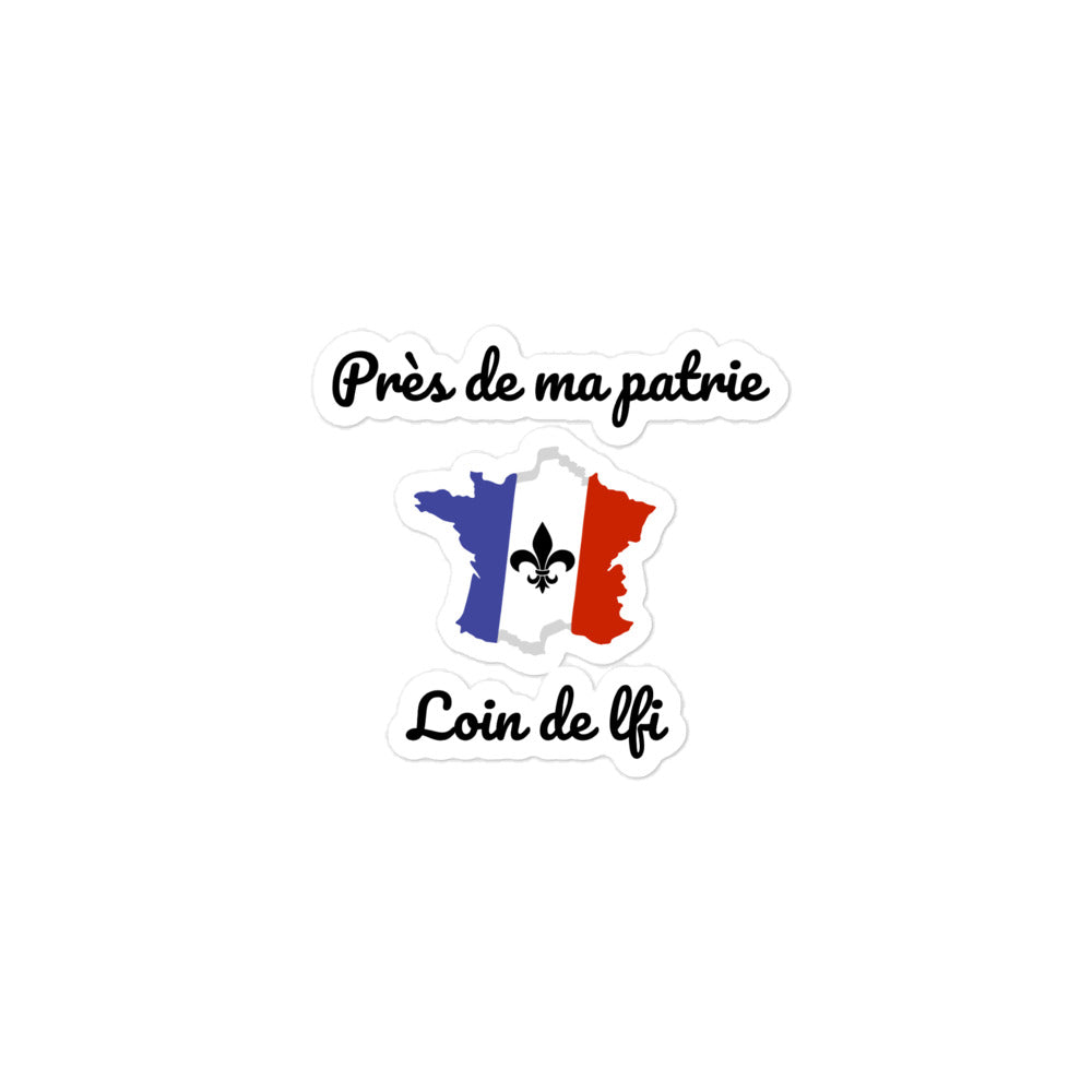 Sticker l PRÈS DE MA PATRIE