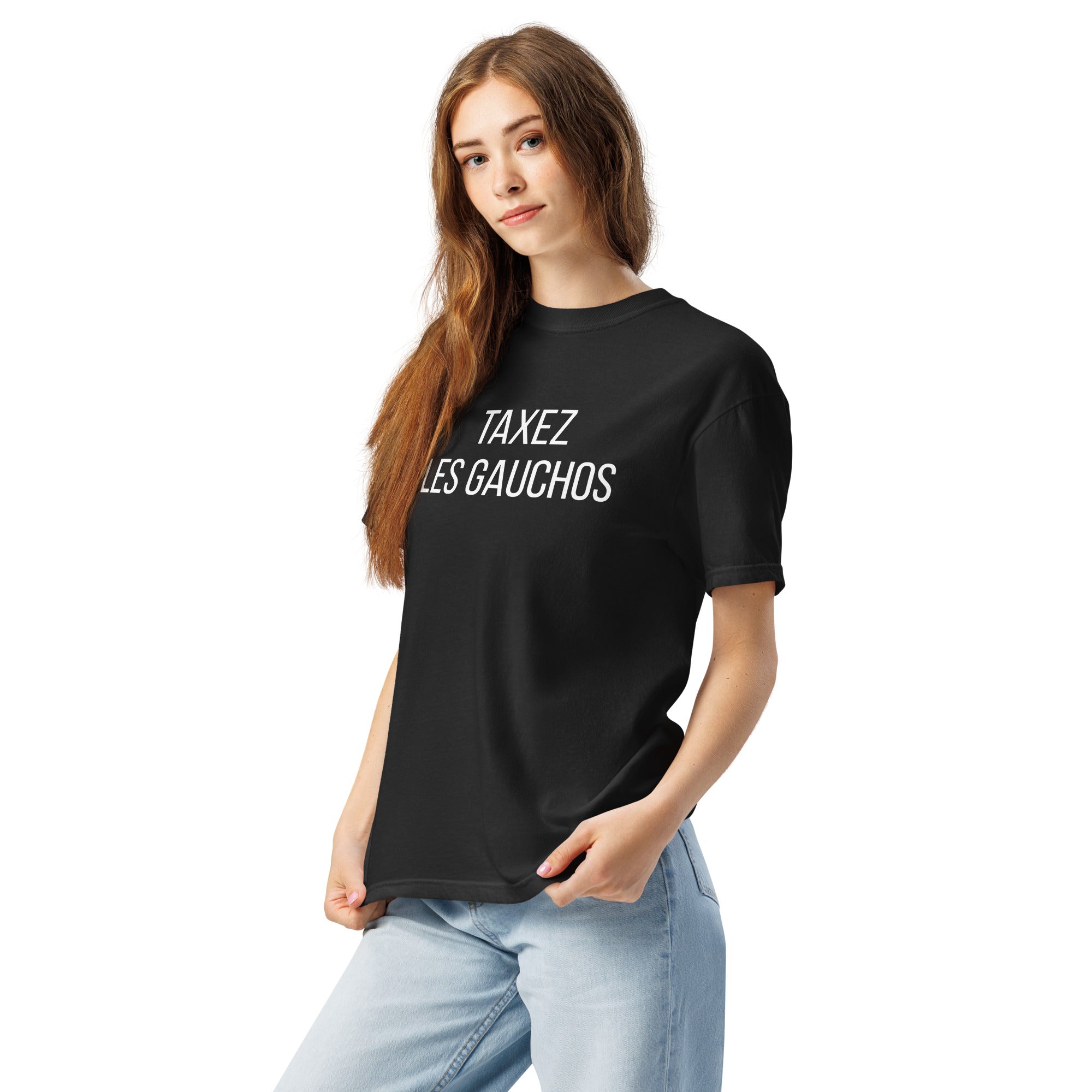 T-shirt noir l TAXEZ LES GAUCHOS