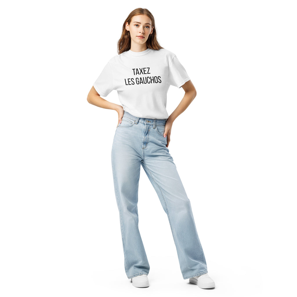 T-shirt blanc l TAXEZ LES GAUCHOS