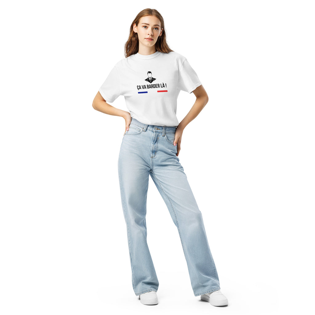 T-shirt blanc l ÇA VA BARDER LÀ !