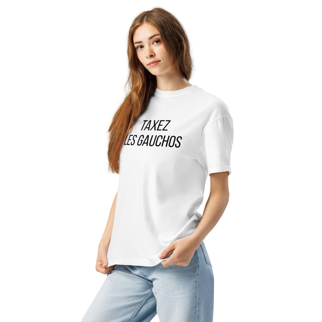 T-shirt blanc l TAXEZ LES GAUCHOS