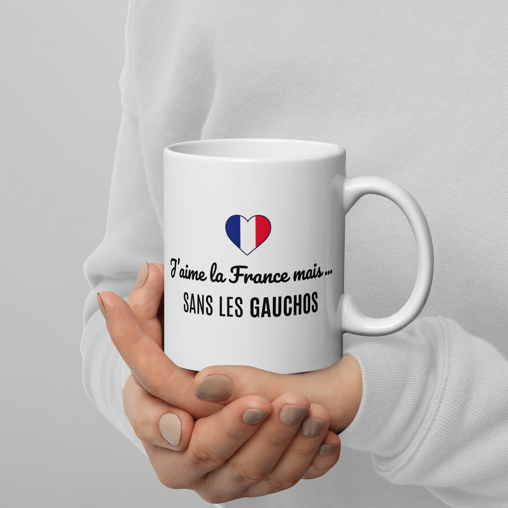 Mug l J'AIME LA FRANCE MAIS SANS LES GAUCHOS